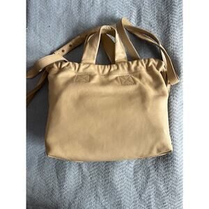 Madewell (J. Crew) Leather Drawstring Bucket Bag Tan Crossbody Style NH1025